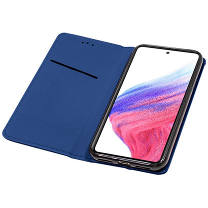 Étui à rabat tendance pour Samsung A536 Galaxy A53 5G, bleu uni
