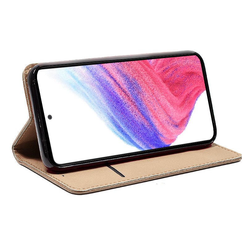 Étui à rabat tendance pour Samsung A536 et Galaxy A53 5G, beige lisse