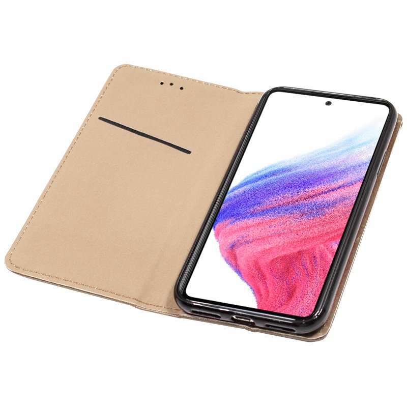 Étui à rabat tendance pour Samsung A536 et Galaxy A53 5G, beige lisse