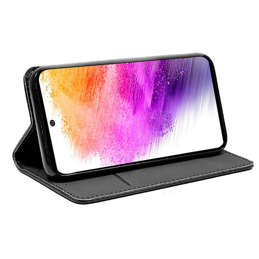 Étui à rabat tendance pour Samsung A736 Galaxy A73 5G, noir uni