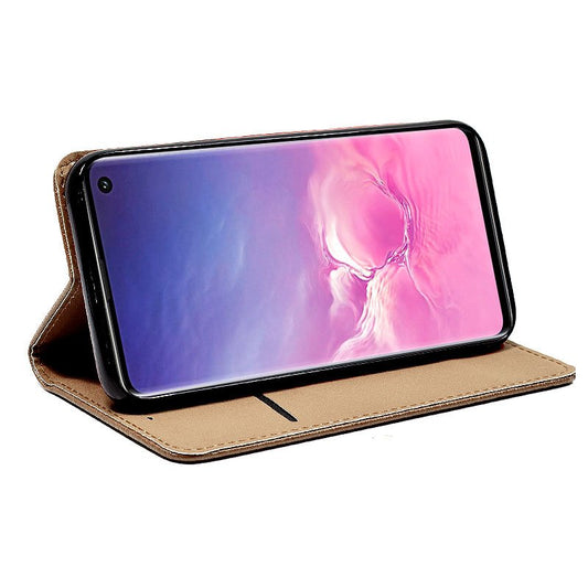 Étui à rabat Cool pour Samsung G970 Galaxy S10e Beige lisse