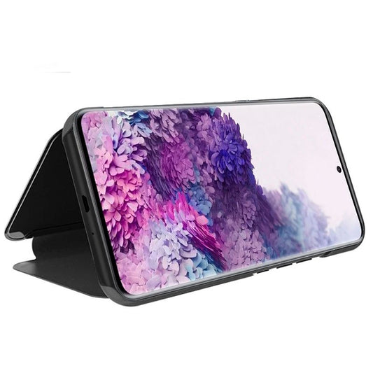 Étui à rabat transparent pour Samsung G980 et Galaxy S20 Noir