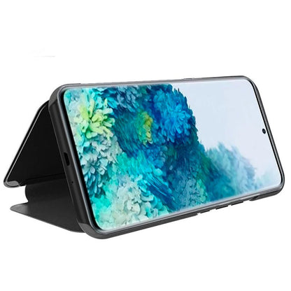 Étui à rabat transparent pour Samsung Galaxy S20 Plus G985, noir