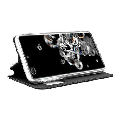Étui à rabat tendance pour Samsung Galaxy S20 Ultra 5G G988, noir uni