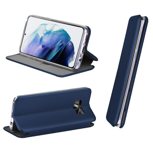 Étui à rabat tendance pour Samsung Galaxy S21 Plus G996, bleu marine