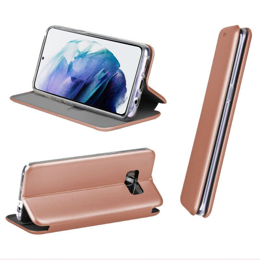 Étui à rabat tendance pour Samsung G996 Galaxy S21 Plus Elegance Rose Gold