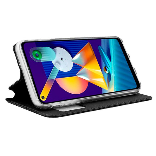 Étui à rabat Cool pour Samsung M115 Galaxy M11 / A11 Noir lisse