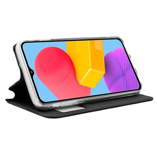 Étui à rabat tendance pour Samsung Galaxy M13/A23 5G (M135) - Noir lisse