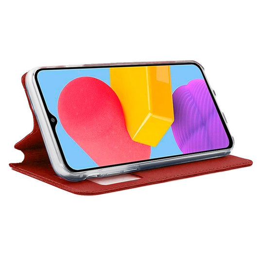 Étui à rabat tendance pour Samsung Galaxy M13/A23 5G (M135) - Rouge uni