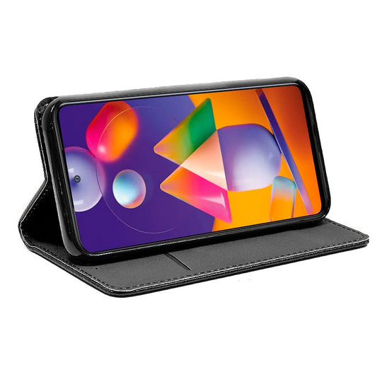 Étui à rabat Cool pour Samsung M317 Galaxy M31s Noir lisse