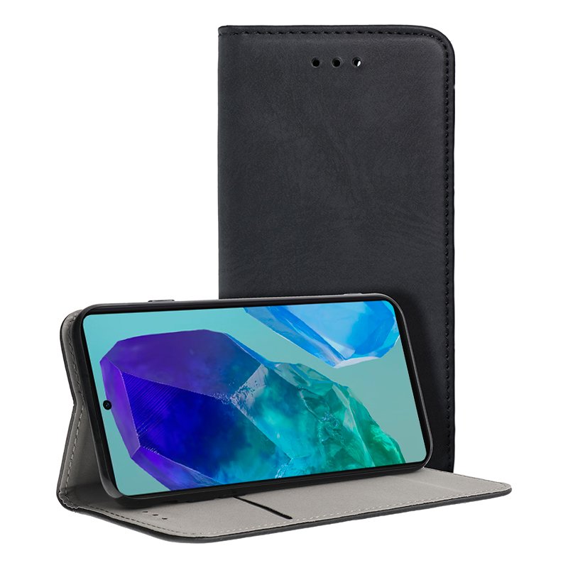 Funda COOL Flip Cover para Samsung M556 Galaxy M55 5G Liso Negro