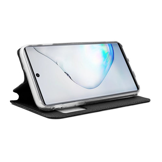 Étui à rabat tendance pour Samsung Galaxy Note 10 Lite N770, noir lisse