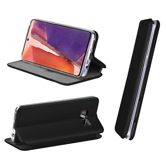 Étui à rabat élégant pour Samsung N980 Galaxy Note 20 Noir