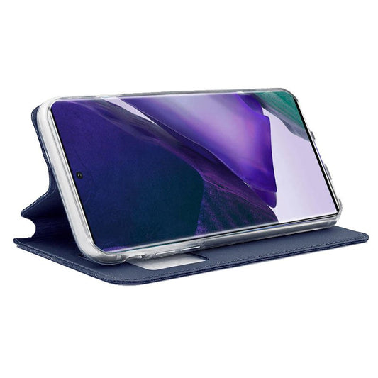 Étui à rabat ultra-lisse pour Samsung Galaxy Note 20 N985, bleu
