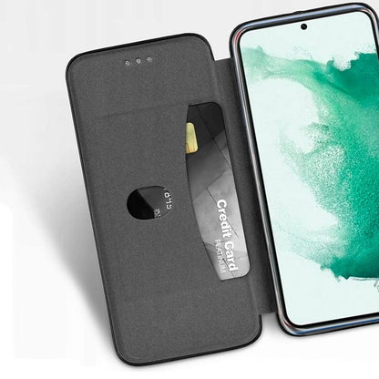 Étui à rabat élégant pour Samsung S906 et Galaxy S22 Plus, noir