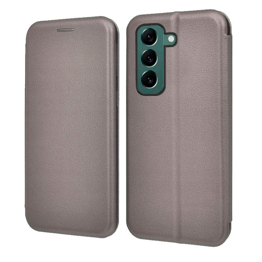 Étui à rabat élégant pour Samsung S906 et Galaxy S22 Plus, argent