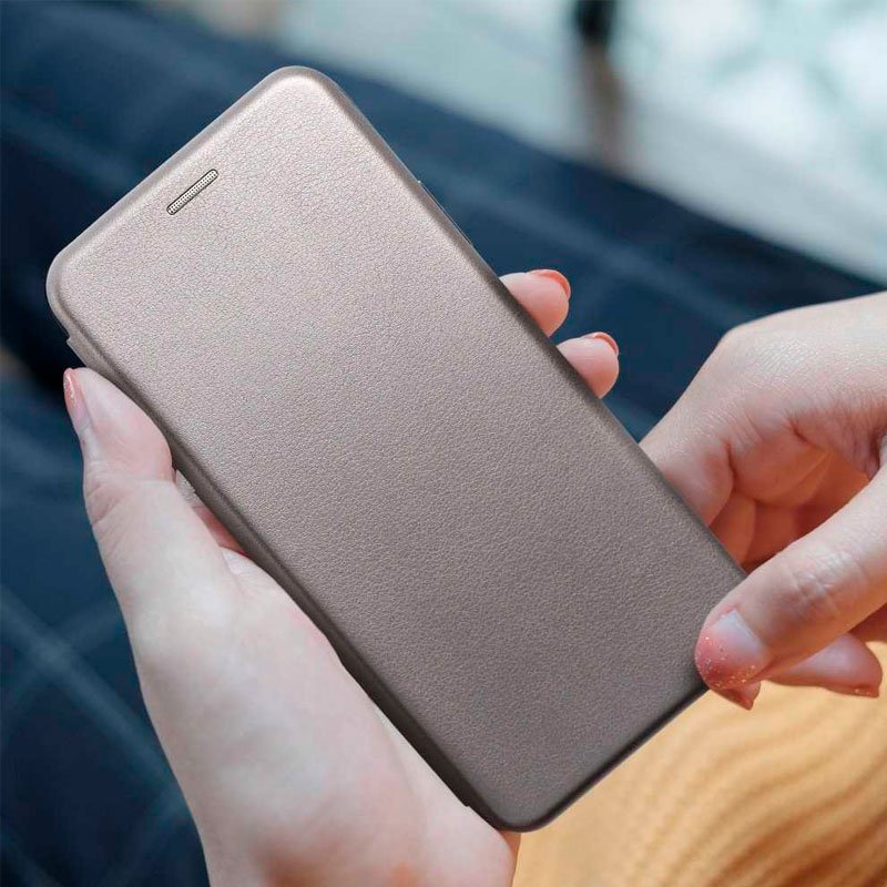 Étui à rabat élégant pour Samsung S906 et Galaxy S22 Plus, argent