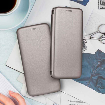 Étui à rabat élégant pour Samsung S906 et Galaxy S22 Plus, argent