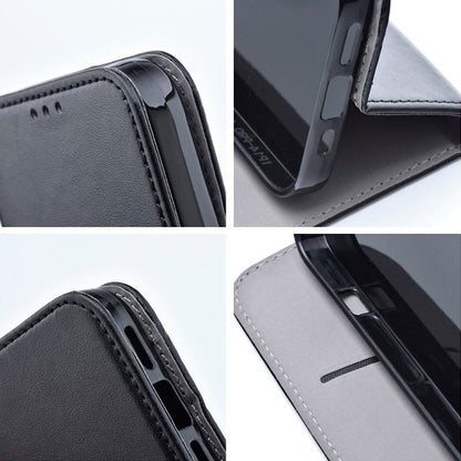 Étui à rabat tendance pour Samsung S921, Galaxy S24/S25, noir uni
