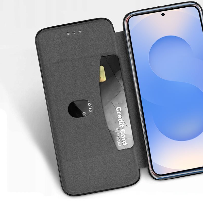 Étui à rabat élégant pour Samsung S926, Galaxy S24 Plus/S25 Plus, noir