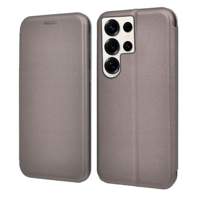 Étui à rabat élégant pour Samsung S938 et Galaxy S25 Ultra, argent