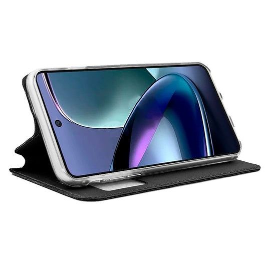Étui à rabat pour TCL 40 Nxtpaper 5G, noir lisse