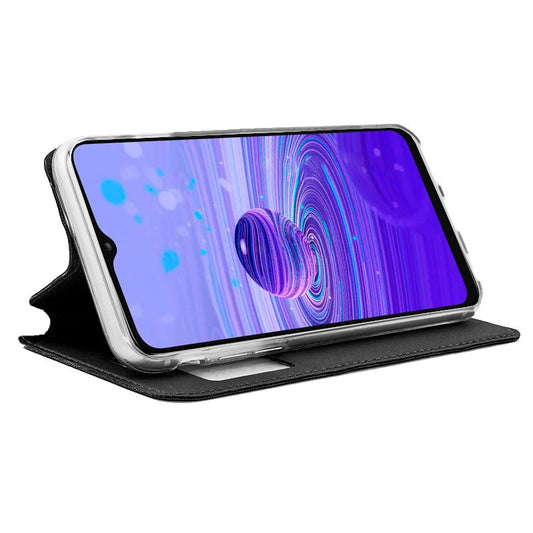 Étui à rabat Cool pour TCL 40R 5G, noir uni