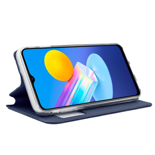 Étui à rabat tendance pour Vivo Y52 5G / Y72 5G, bleu uni