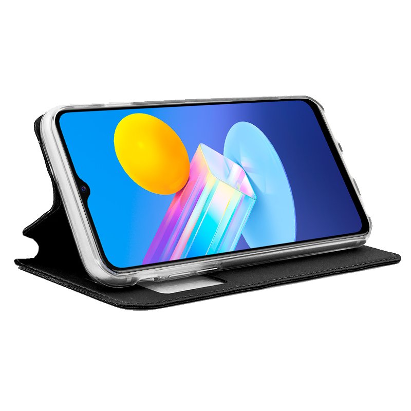 Étui à rabat tendance pour Vivo Y52 5G / Y72 5G, noir uni