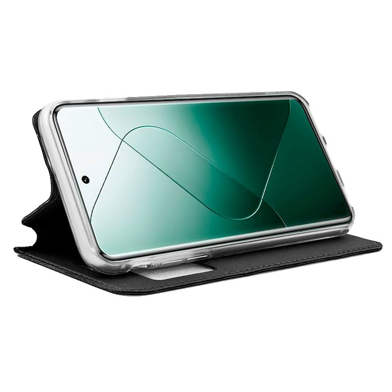 Étui à rabat Cool pour Xiaomi 14/14 5G, noir uni