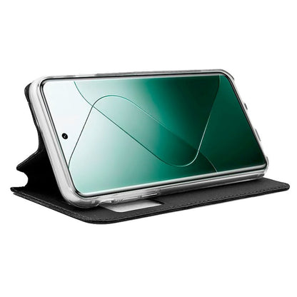 Étui à rabat Cool pour Xiaomi 14/14 5G, noir uni