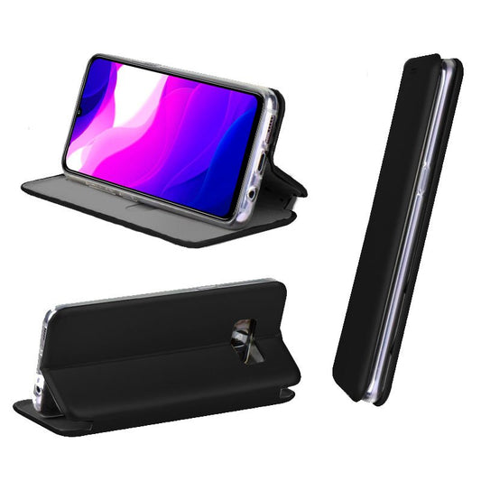 Étui à rabat Cool pour Xiaomi Mi 10 Lite Elegance Noir
