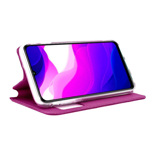 Étui à rabat Cool pour Xiaomi Mi 10 Lite, rose uni
