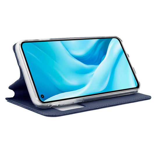 Étui à rabat tendance pour Xiaomi Mi 11 Lite / Mi 11 Lite 5G, bleu uni