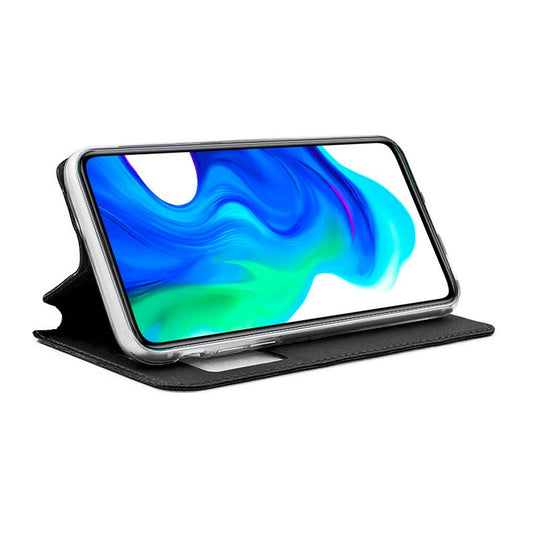 Étui à rabat tendance pour Xiaomi Pocophone F2 Pro, noir uni