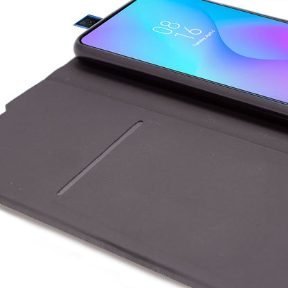 Étui à rabat élégant pour Xiaomi Pocophone M3 / Redmi 9T Bleu Élégance