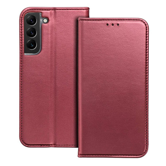 Étui à rabat tendance pour Xiaomi Redmi 13C / 13C 5G / Poco C65 Bordeaux uni