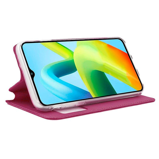 Étui à rabat tendance pour Xiaomi Redmi A1/A2, rose lisse