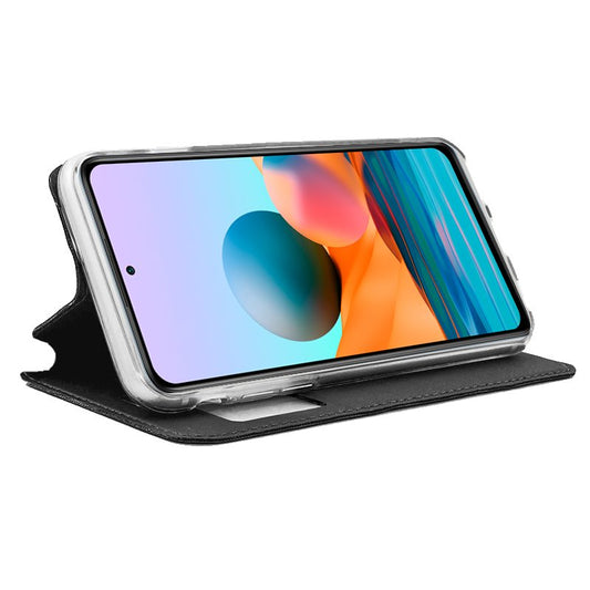 Étui à rabat Cool pour Xiaomi Redmi Note 10 Pro, noir uni