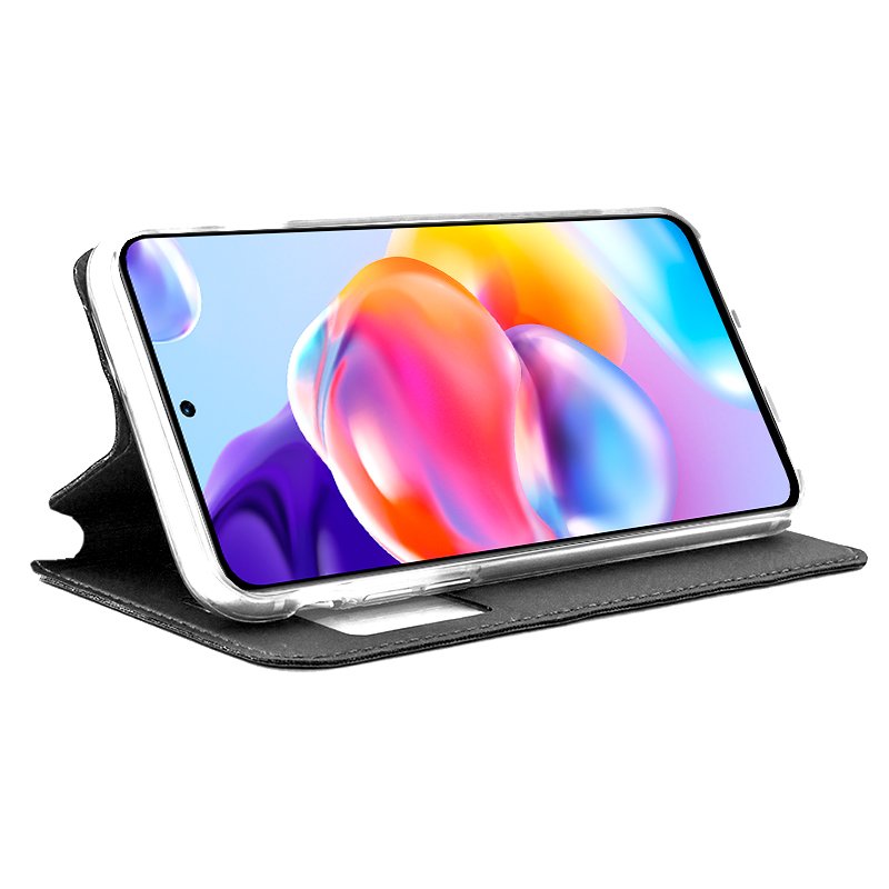 Étui à rabat tendance pour Xiaomi Redmi Note 11 Pro Plus 5G, noir uni