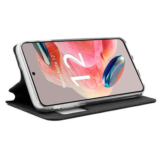 Étui à rabat Cool pour Xiaomi Redmi Note 12, noir uni