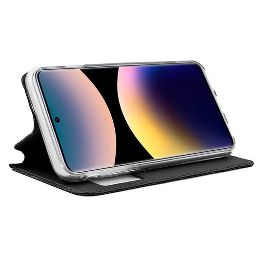 Étui à rabat tendance pour Xiaomi Redmi Note 14 Pro, noir uni