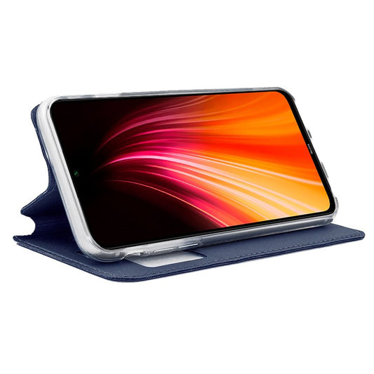 Étui à rabat tendance pour Xiaomi Redmi Note 8 / Note 8 (2021) Bleu uni