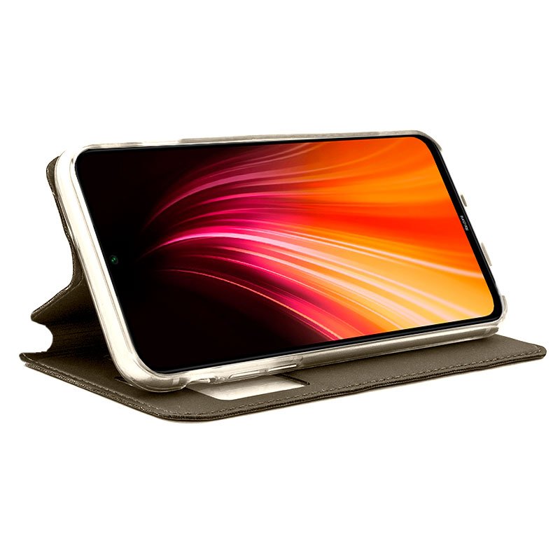 Étui à rabat tendance pour Xiaomi Redmi Note 8 / Note 8 (2021) Bronze lisse