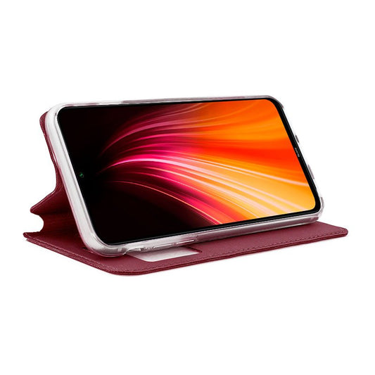 Étui à rabat tendance pour Xiaomi Redmi Note 8 / Note 8 (2021) Rouge uni