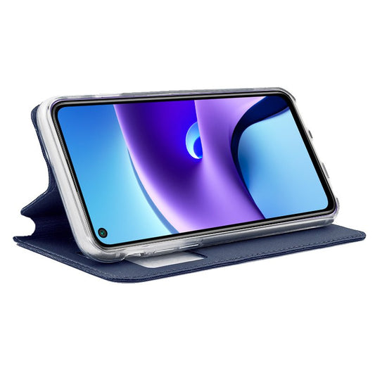 Étui à rabat Cool pour Xiaomi Redmi Note 9T, bleu uni