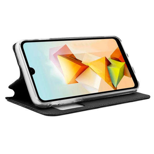 Étui à rabat Cool pour ZTE Blade A33s Noir lisse