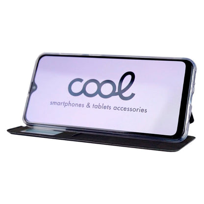 Étui à rabat Cool pour ZTE Blade A35 Lite, noir lisse