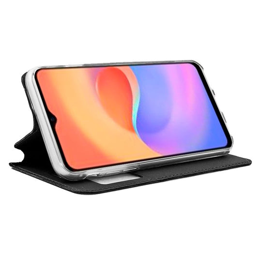 Étui à rabat Cool pour ZTE Blade A52 Lite, noir lisse
