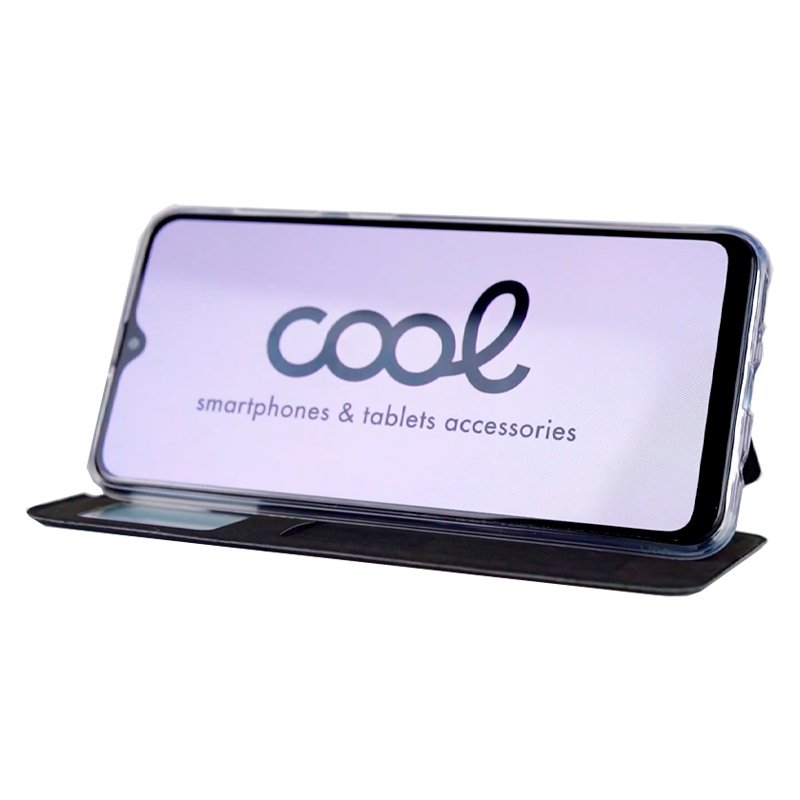 Étui à rabat Cool pour ZTE Blade A55/A35, noir lisse